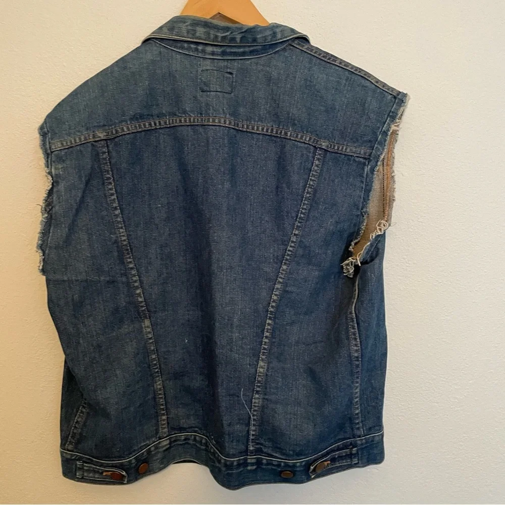 Vintage Wrangler Men’s Sleeveless‎ Denim Jacket With Patch Size 46 (2XL) 1970’s